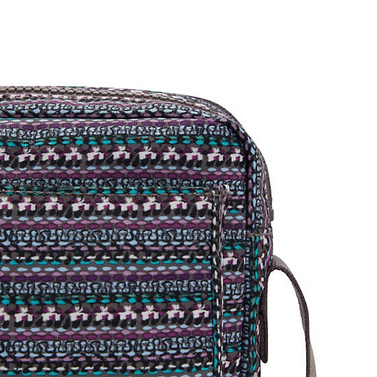 Kipling Abanu Medium Printed Crossbody Táska Sötétkék | HU 1023GS